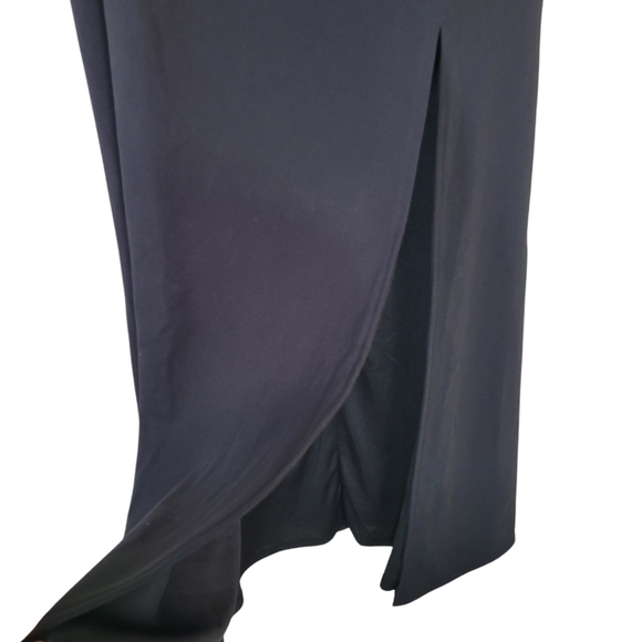 New LULU'S Black Off The Shoulder Maxi Dress Size XL - Picture 5 of 14